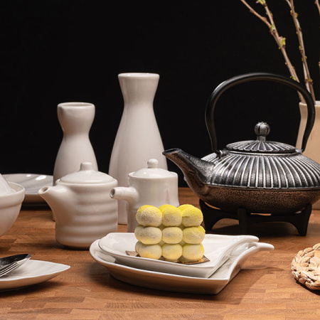 Бутылка для саке «Кунстверк»; фарфор; 140мл; D=50,H=120мм; белый