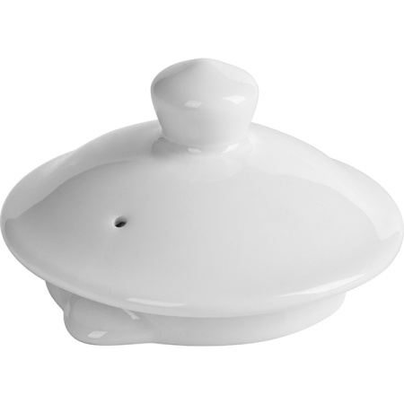 Крышка для чайника «Грэйс»; фарфор; D=8.5,H=4см; белый