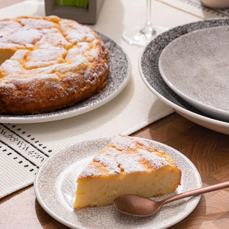 Тарелка мелкая «Ин Блэк»; фарфор; D=25.3см; белый,черный