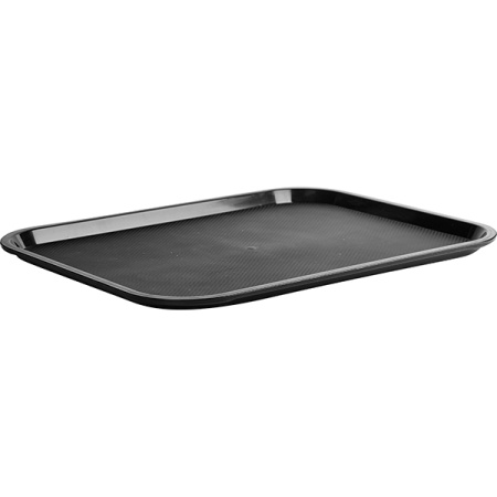 Поднос для  Фаст Фуд; пластик; H=2,L=45.5см; черный