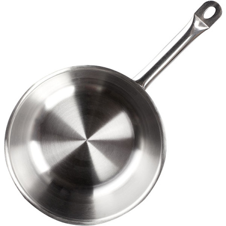 Фото Сотейник; сталь нерж.; 5.5л; D=28,H=9,L=50см; металлич. Сотейник; сталь нерж.; 5.5л; D=28,H=9,L=50см; металлич.