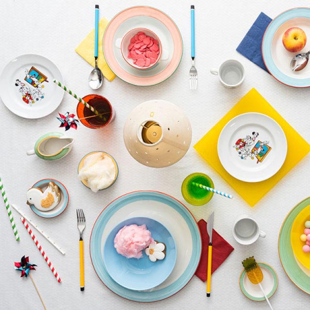 Бульонная чашка «Рио Блю»; фарфор; 285мл; D=11,H=6см; белый,синий