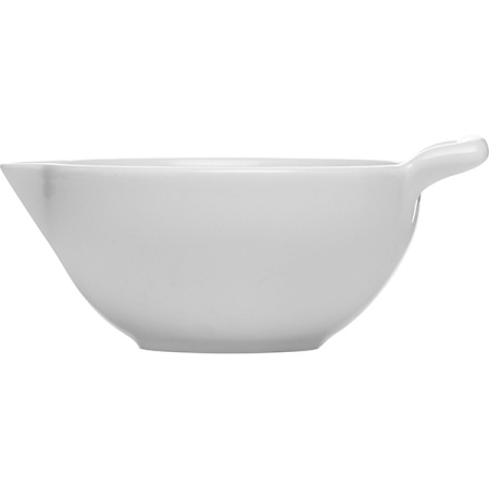 Соусник «Бель Кузин»; фарфор; 55мл; D=7,H=3.5,L=9см; белый