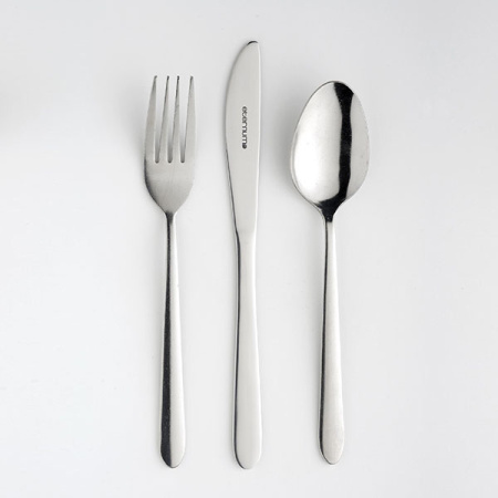 Вилка столовая «Модэна»; сталь нерж.; L=195/65,B=3мм; металлич.