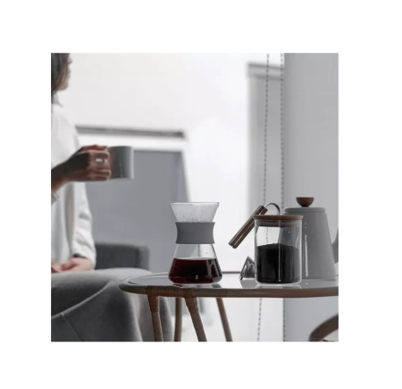 Декантер Hario Simply 400 мл c воронкой белый