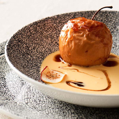 Тарелка мелкая «Инк Блэк»; фарфор; D=20см; белый,черный