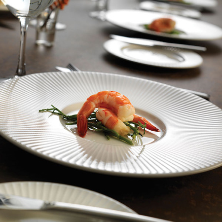 Тарелка мелкая с широк.бортом «Уиллоу»; фарфор; D=28.5см; белый