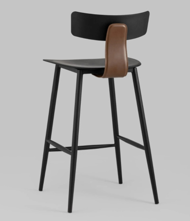 Стул полубарный ANT черный