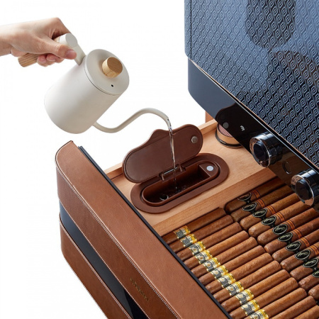 Хьюмидор для сигар Afidano L6 (Коньячная кожа)