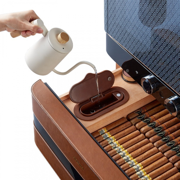 Хьюмидор для сигар Afidano L6 (Коньячная кожа)