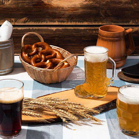 Бокал пивной «Ноникс»; стекло; 294мл; D=70/50,H=118мм; прозр.