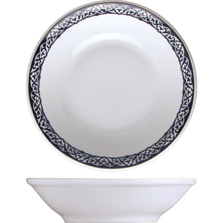 Салатник «Восток»; фарфор; 1500мл; D=23.5,H=6.5см; синий