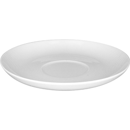 Блюдце «Это»; фарфор; D=17,H=2.2см; белый