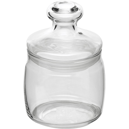 Банка с крышкой «Чешни»; стекло,резина; 500мл; D=9.4,H=12.5см; прозр.