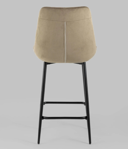 Стул полубарный Флекс велюр капучино