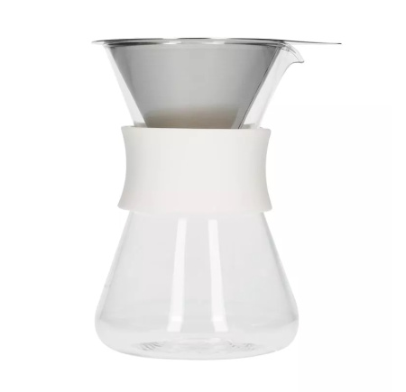 Декантер Hario Simply 400 мл c воронкой белый