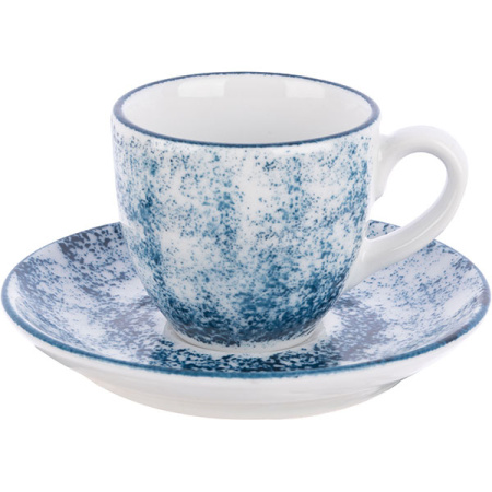 Блюдце с декором Lubiana Аида диаметр 12 см белый/синий