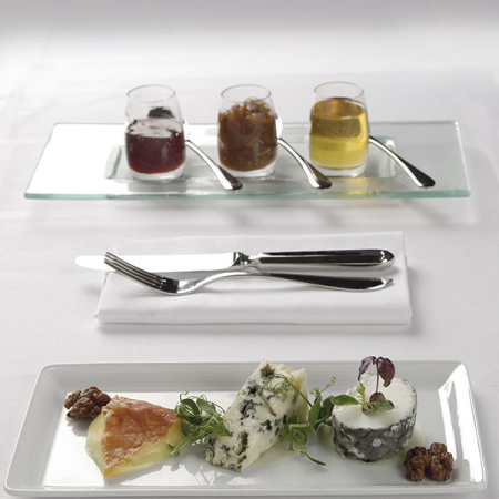 Блюдо прямоуг. «Аура»; фарфор; L=24,B=12см; белый