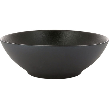 Салатник «Экинокс»; керамика; 700мл; D=19,H=6.5см; черный