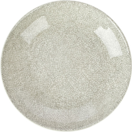 Салатник «Инк Грэй»; фарфор; D=20.5см; серый,белый