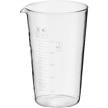 Фото Мензурка мерная ТС ГОСТ-1770-74 HLP-2 500 мл стекло Мензурка мерная ТС ГОСТ-1770-74 HLP-2 500 мл стекло