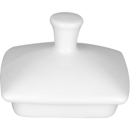 Крышка для сахарницы «Виктория»; фарфор; 300мл; L=6.5,B=6.5см; белый