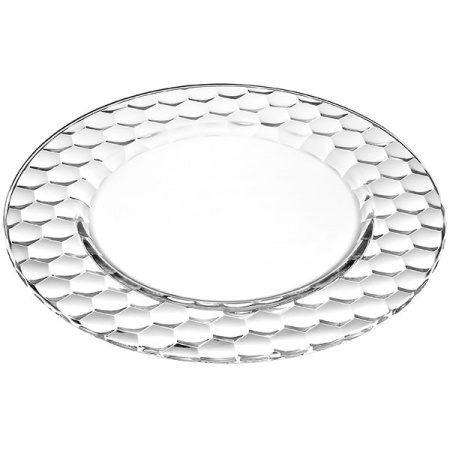 Тарелка «Хани»; стекло; D=32см; прозр.