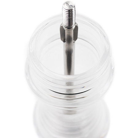 Мельница для перца метал.мех.; акрил; D=6.5,H=30см; прозр.,металлич.