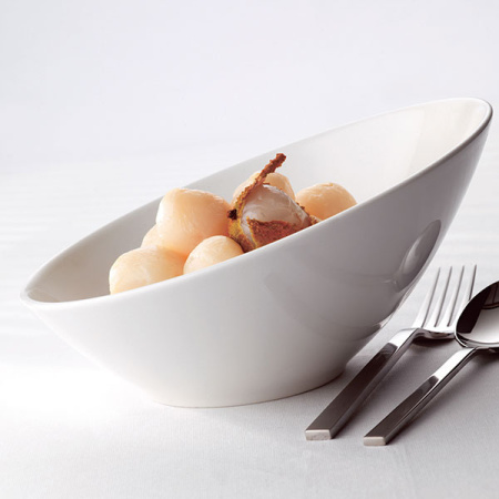 Салатник «Монако Вайт»; фарфор; 140мл; D=13.9,H=6.5см; белый