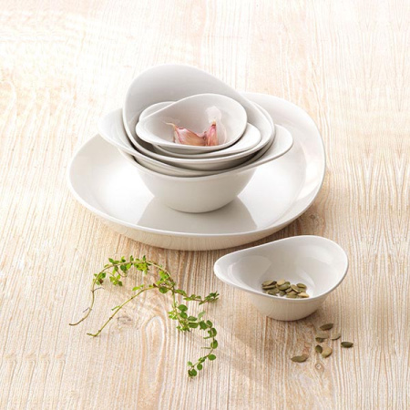 Салатник «ФриСтайл»; фарфор; 400мл; D=18,H=8,L=15см; белый