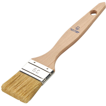 Кисточка кондит.; дерево,щетина натур.; L=260,B=50мм; бежев.,металлич.