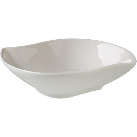 Салатник «Мини Пати»; фарфор; H=3,L=12,B=11см; белый