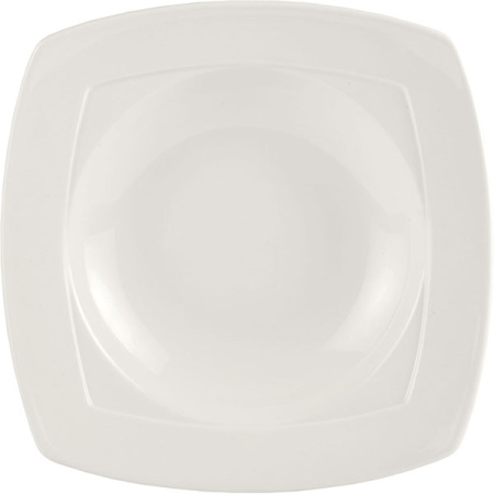 Салатник «Симплисити Вайт»; фарфор; 400мл; H=4,L=23,B=23см; белый