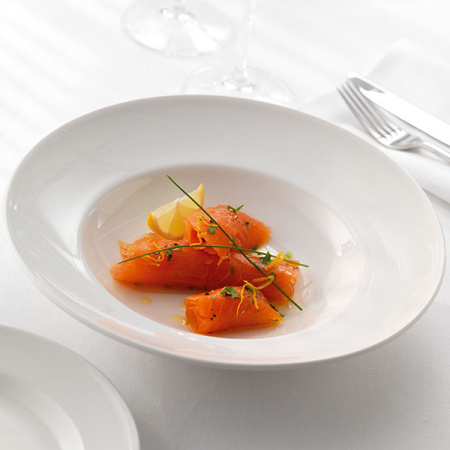 Салатник-тарелка глуб. «Монако Вайт»; фарфор; 200мл; D=23,H=4см; белый