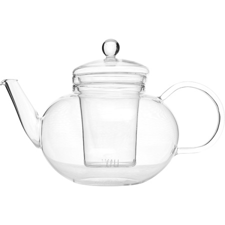 Чайник «Мико»; стекло; 1200мл; H=16,L=24.2,B=14см; прозр.