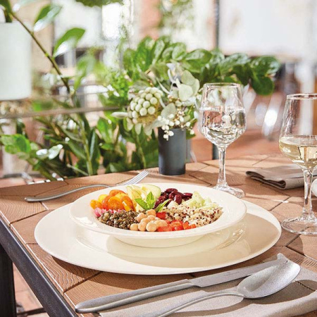 Тарелка мелкая «Зеникс»; зеникс; D=31,H=2см; белый