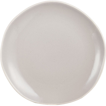 Тарелка мелкая; фарфор; D=25.5см; бежев.