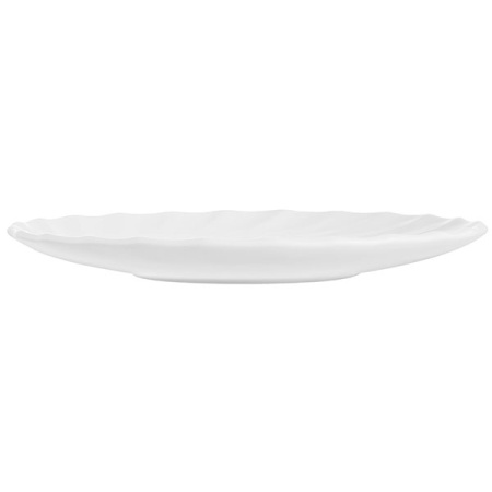 Блюдце «Трианон»; стекло; D=16,H=1.5см; белый