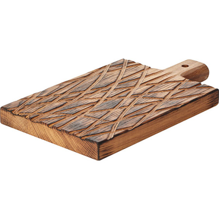 Доска для подачи прямоуг.с ручкой(6.5см); дуб; H=25,L=230,B=170мм