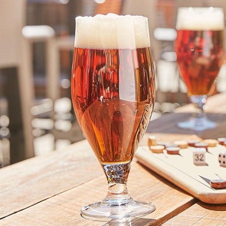 Бокал пивной «Курвуазье»; стекло; 380мл; D=65/70,H=180мм; прозр.