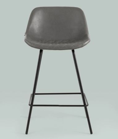 Стул полубарный Деймон экокожа серый