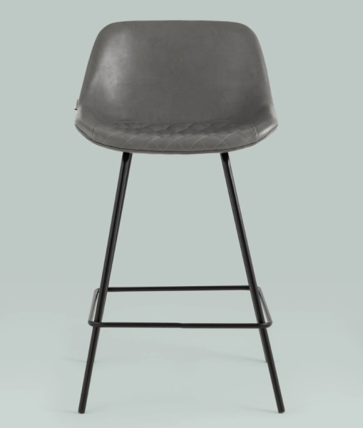 Стул полубарный Деймон экокожа серый