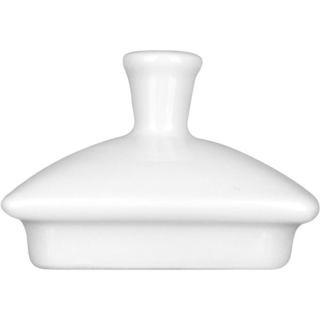 Крышка для сахарницы «Виктория»; фарфор; 300мл; L=6.5,B=6.5см; белый