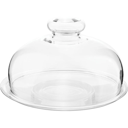 Поднос для сыра с крыш.; стекло; D=20/21,H=11.5см; прозр.
