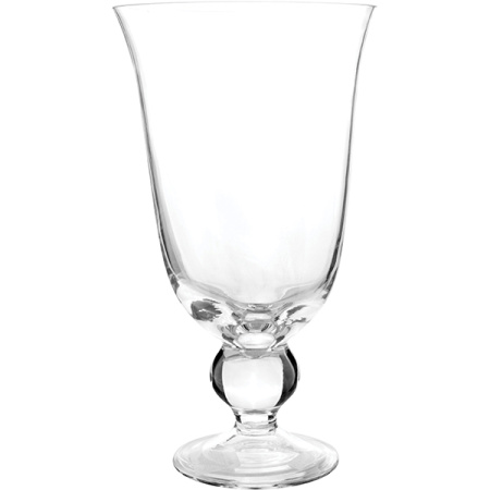 Фото Ваза для цветов на ножке; стекло; D=18,H=30см; прозр. Ваза для цветов на ножке; стекло; D=18,H=30см; прозр.