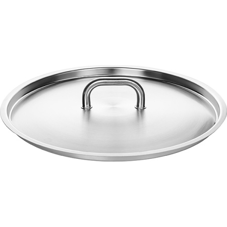 Крышка; сталь нерж.; D=40,H=6см; металлич.