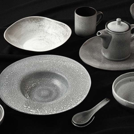 Салатник «Млечный путь»; фарфор; 300мл; D=13см; черный