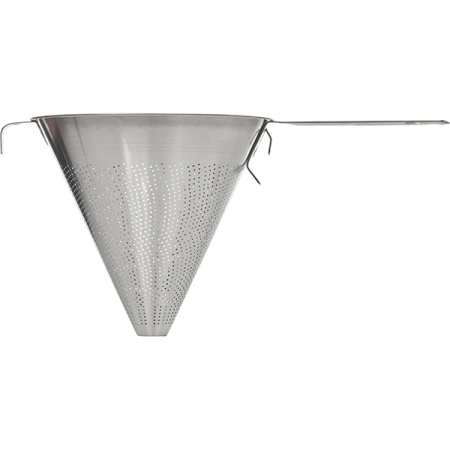 Дуршлаг; сталь нерж.; D=23,H=23,L=43см; металлич.