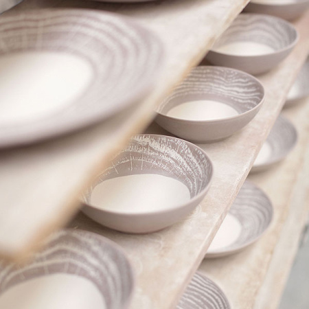 Тарелка мелкая «Арборесценс»; фарфор; D=26.5,H=3см; черный,серый