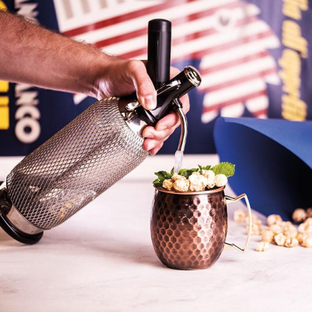 Кружка для кокт. «Московский мул» чеканная,античная медь; 0.5л; D=85,H=97мм